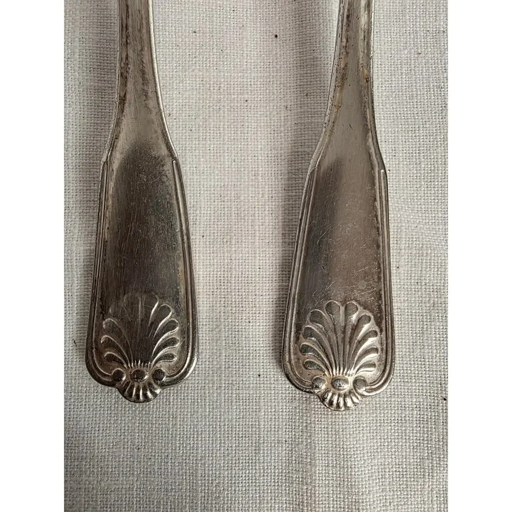 Lot of 8 International Silverplate Spoons 2 Tablespoons 2 Teaspoons Korea